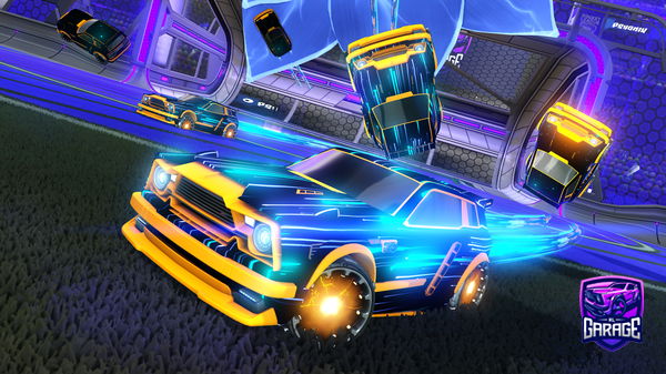 A Rocket League car design from cactusy