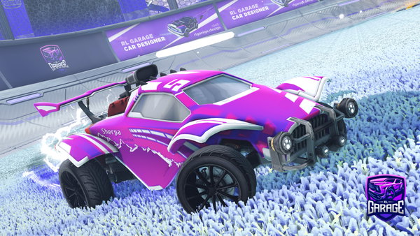 A Rocket League car design from Bkhwks77