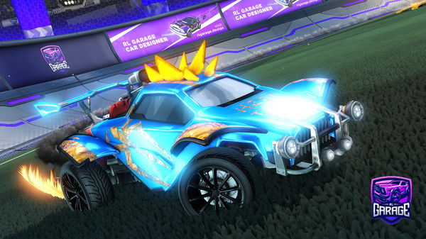 A Rocket League car design from Lucky-lewis123