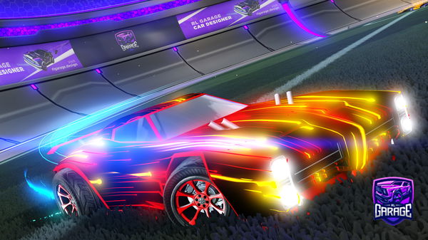 A Rocket League car design from Splitspeed