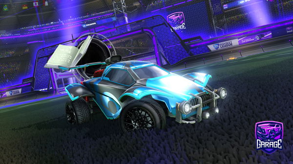 A Rocket League car design from reticently