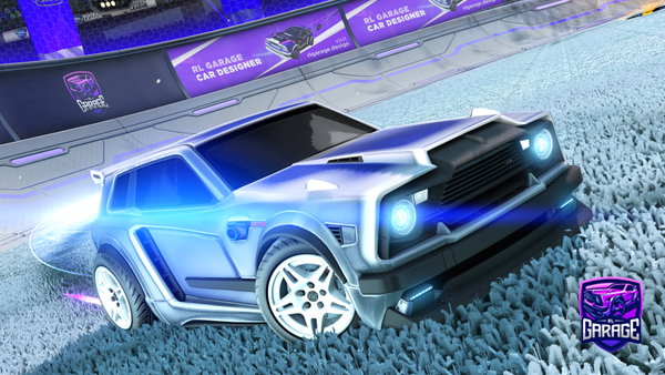 A Rocket League car design from SKASMENOLASTIXO