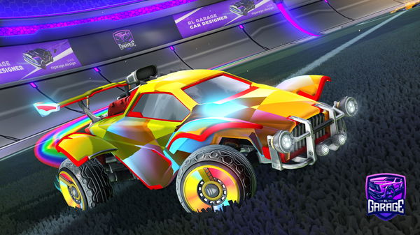 A Rocket League car design from PowerfulFlea441