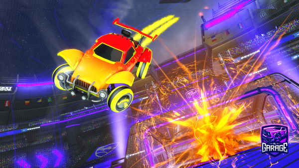 A Rocket League car design from Ztheamazing