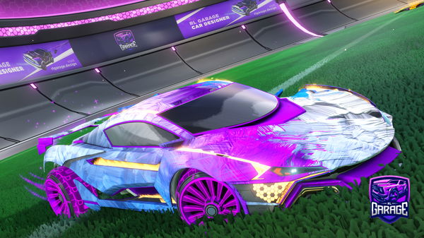 A Rocket League car design from Glg