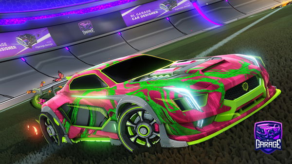 A Rocket League car design from pixl_