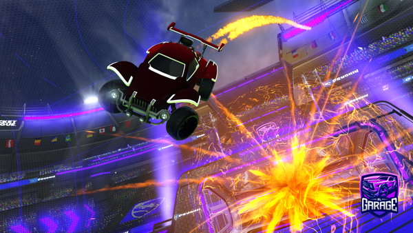 A Rocket League car design from Wxffle