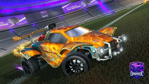 A Rocket League car design from Blackboostneededx