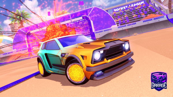 A Rocket League car design from ScuffedMuffin
