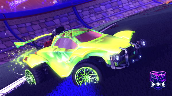 A Rocket League car design from Spew