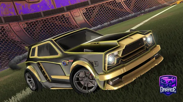 A Rocket League car design from Cosplash