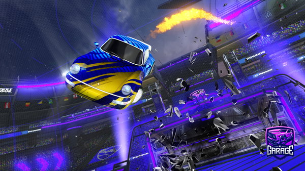 A Rocket League car design from Hussainffrr
