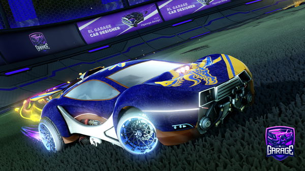 A Rocket League car design from -Mouni-