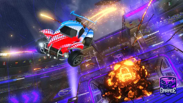 A Rocket League car design from North-hub