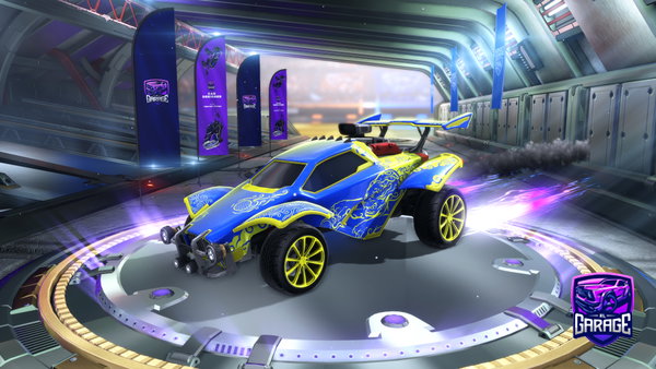 A Rocket League car design from Hellojustgot12515