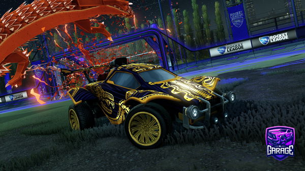 A Rocket League car design from ROSEbam