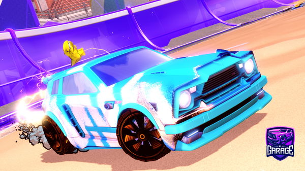 A Rocket League car design from Wolfsmilan