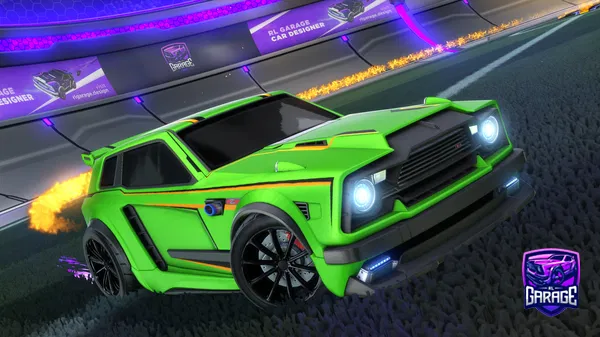 A Rocket League car design from Fjoompaz
