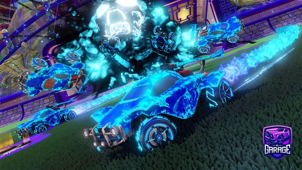 A Rocket League car design from spacevision555