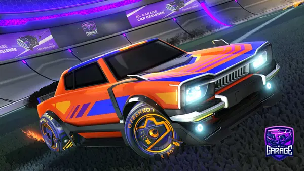 A Rocket League car design from Synxty