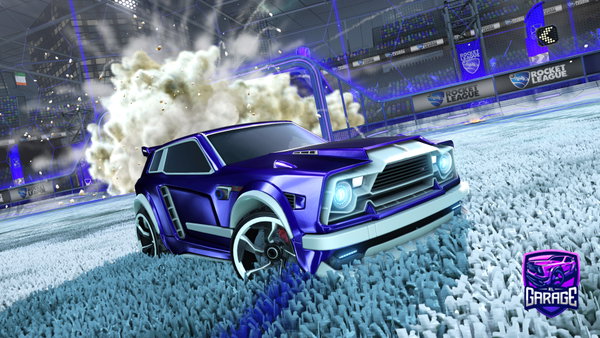 A Rocket League car design from __hi__