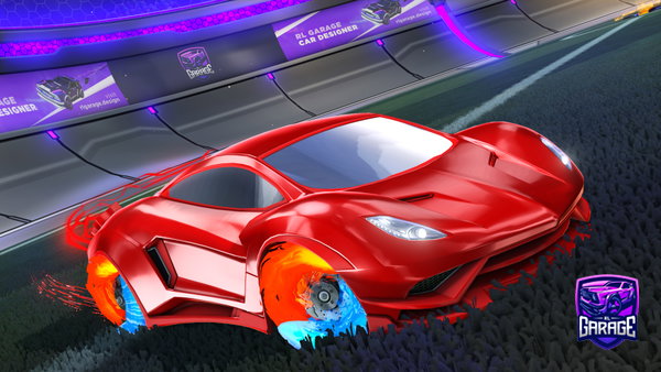A Rocket League car design from cooperbusse