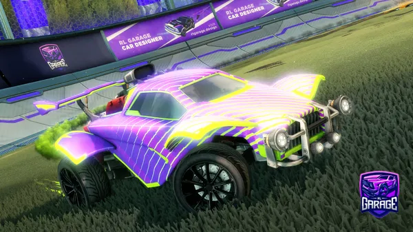 A Rocket League car design from Green1377ismyps