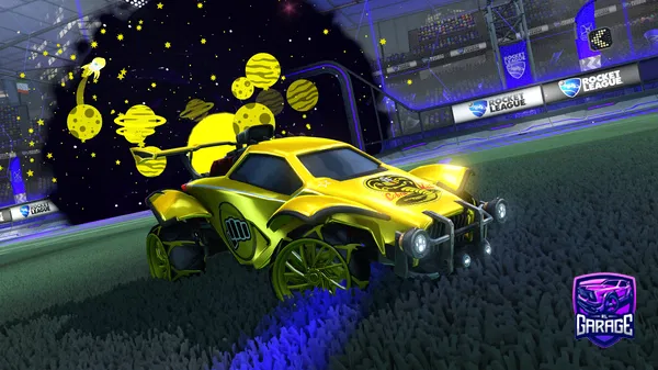 A Rocket League car design from Yeyeeeeeee