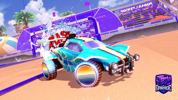A Rocket League car design from Couplekisscamera