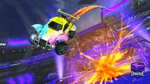 A Rocket League car design from Dundi