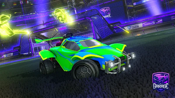 A Rocket League car design from clankr