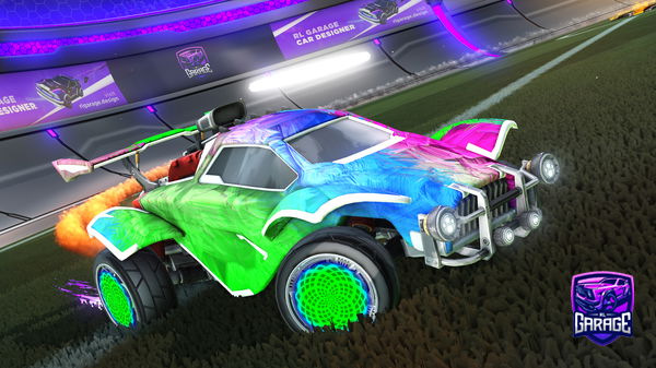 A Rocket League car design from BLUEflair77