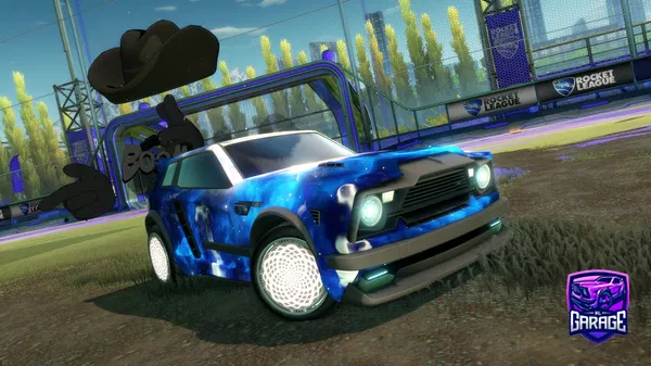 A Rocket League car design from gunslingerYNWA