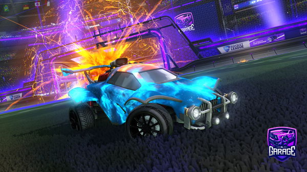 A Rocket League car design from bluish_shade