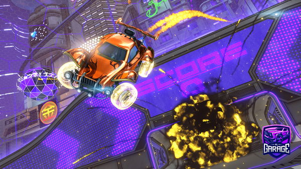 A Rocket League car design from Syhixx22