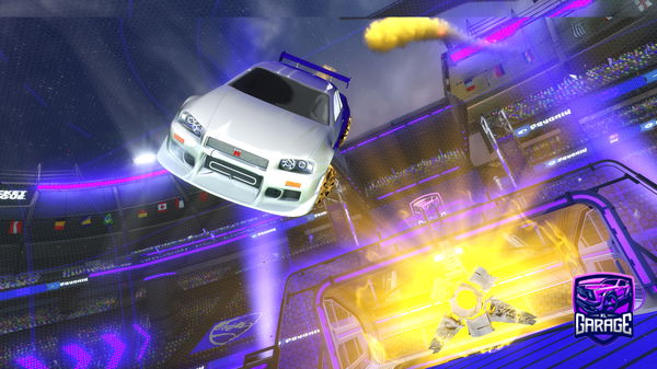 A Rocket League car design from ClippedByArtxc