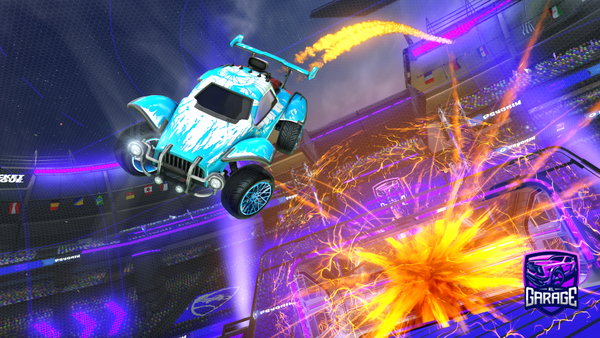 A Rocket League car design from she_luh