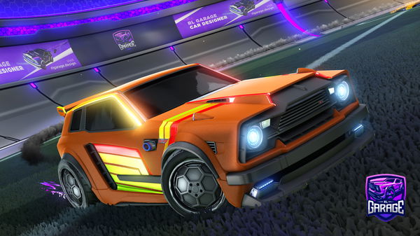 A Rocket League car design from 10137