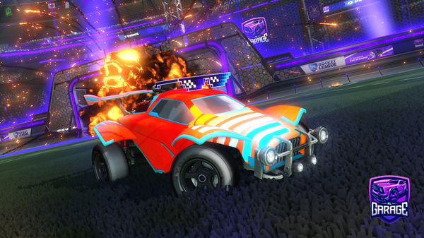 A Rocket League car design from VIL1OO