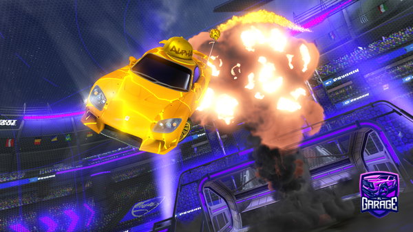 A Rocket League car design from exinitykingg