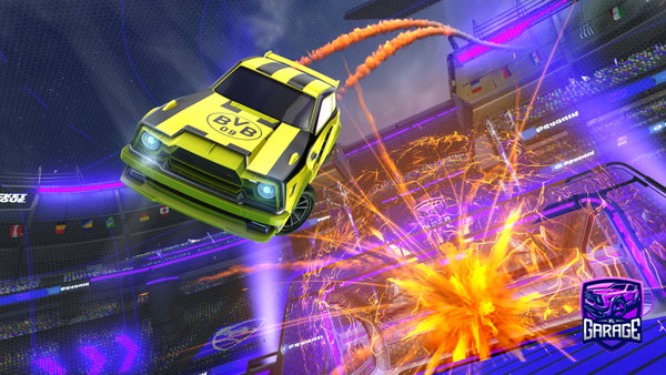 A Rocket League car design from Dxstin