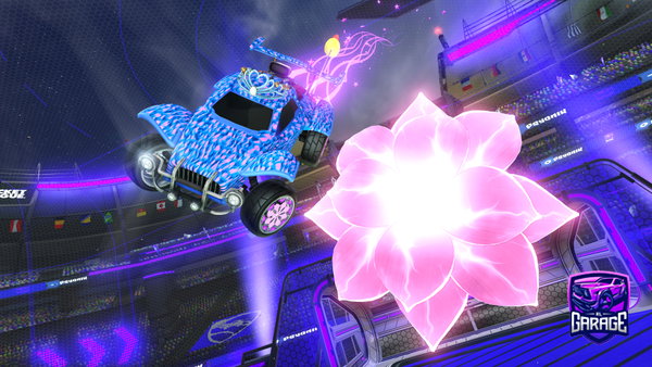 A Rocket League car design from Sophiadimond2