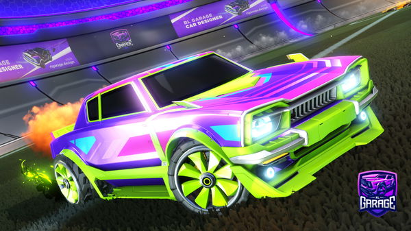 A Rocket League car design from TwistdWaffle