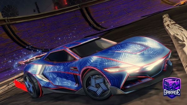 A Rocket League car design from -Mouni-
