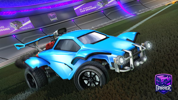 A Rocket League car design from Croument