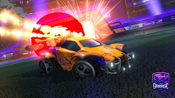 A Rocket League car design from TStriker07