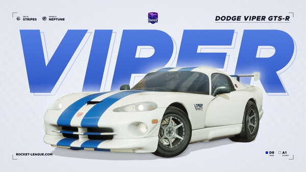 A Rocket League car design from serubi