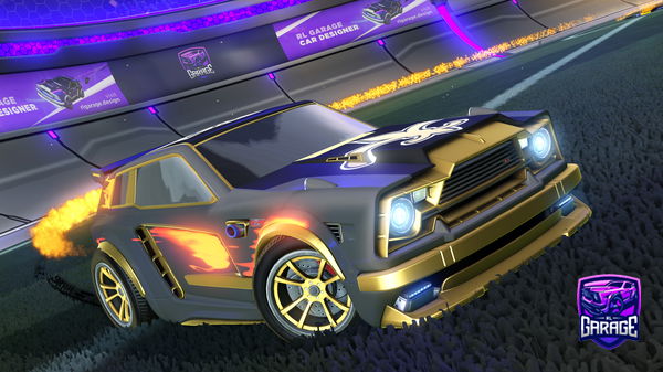 A Rocket League car design from tigas_proms