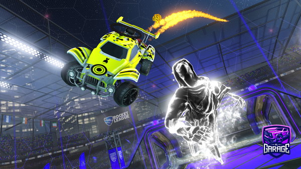 A Rocket League car design from Matrox-Trhyard