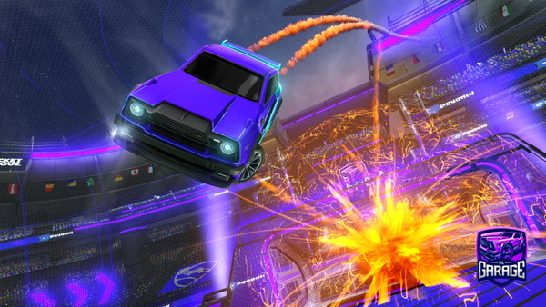 A Rocket League car design from firefox104